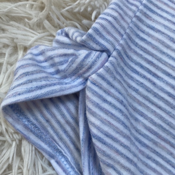 Loft Scoop Neck Striped Top ๐ Gray & White - Picture 12 of 16